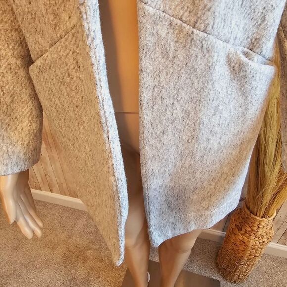 Express Comfy Long Open Jacket Coat Gray Small Petite- Great Condition - Picture 6 of 10